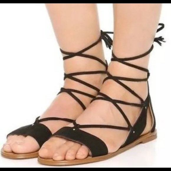 Madewell Shoes - Madewell Bridget Gladiator Lace Up Sandals 7.5